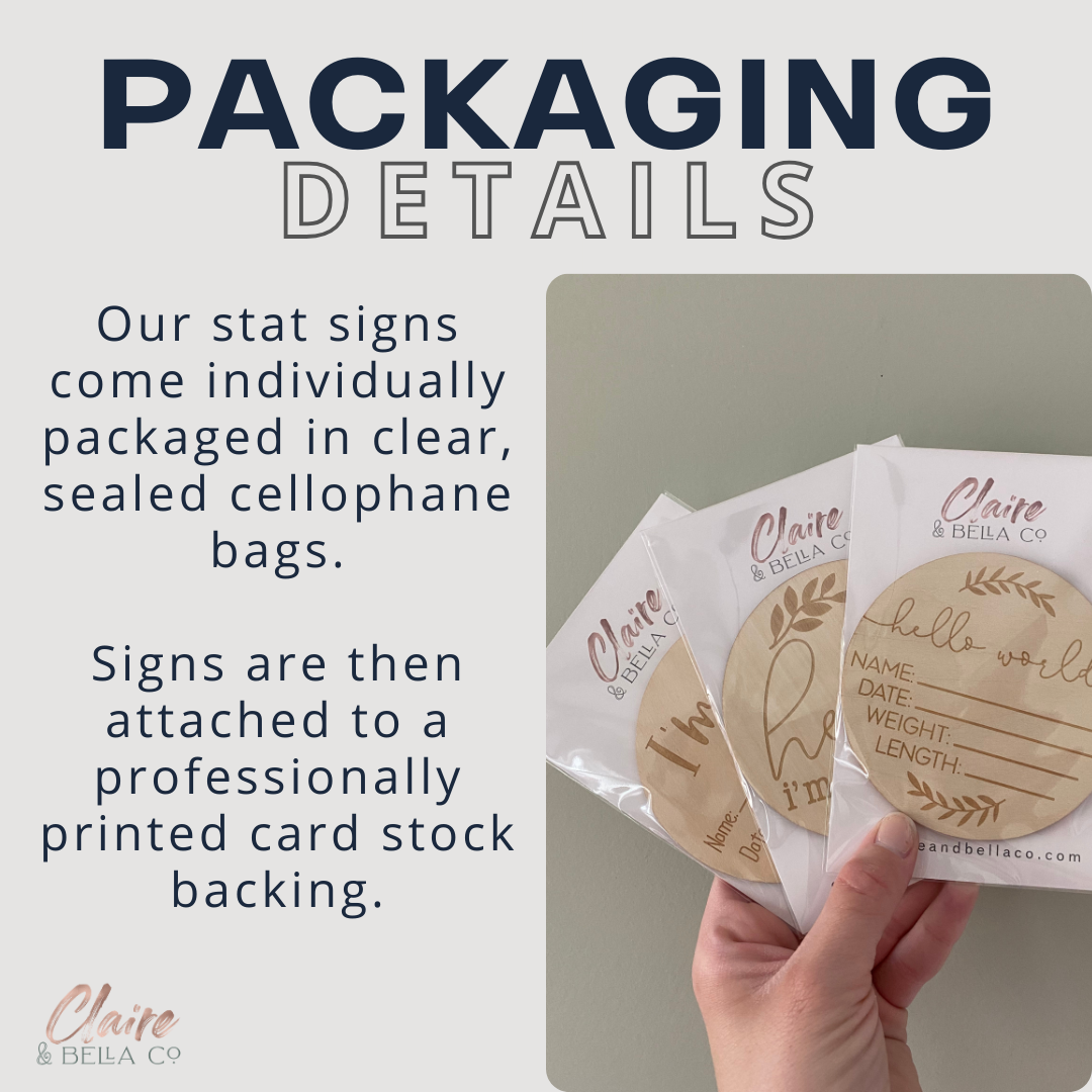 Packing details for newborn baby photo prop