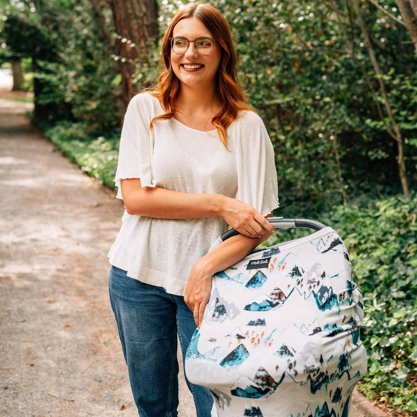 Multipurpose nursing cover - rocky mountains design