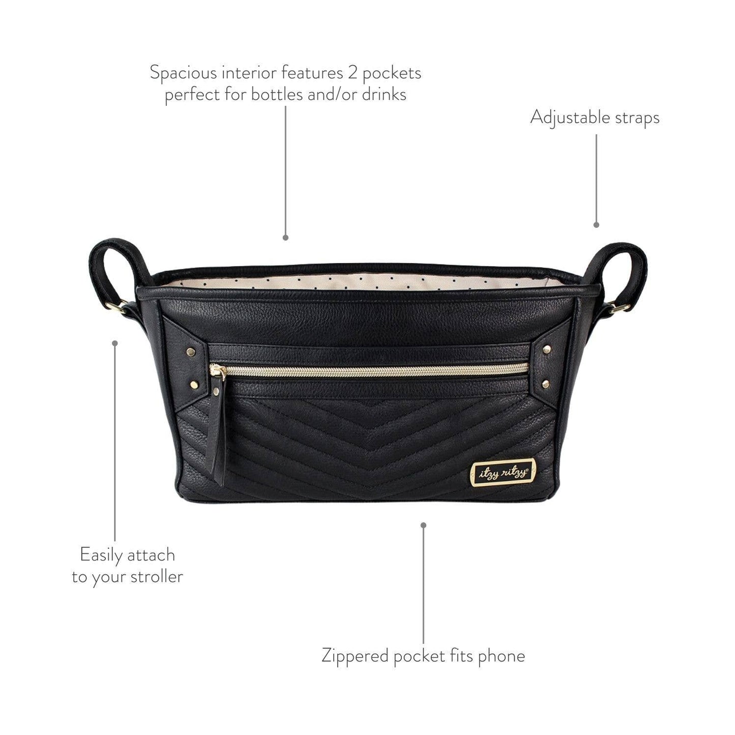 Coffee Cream Travel Stroller Wagon Caddy