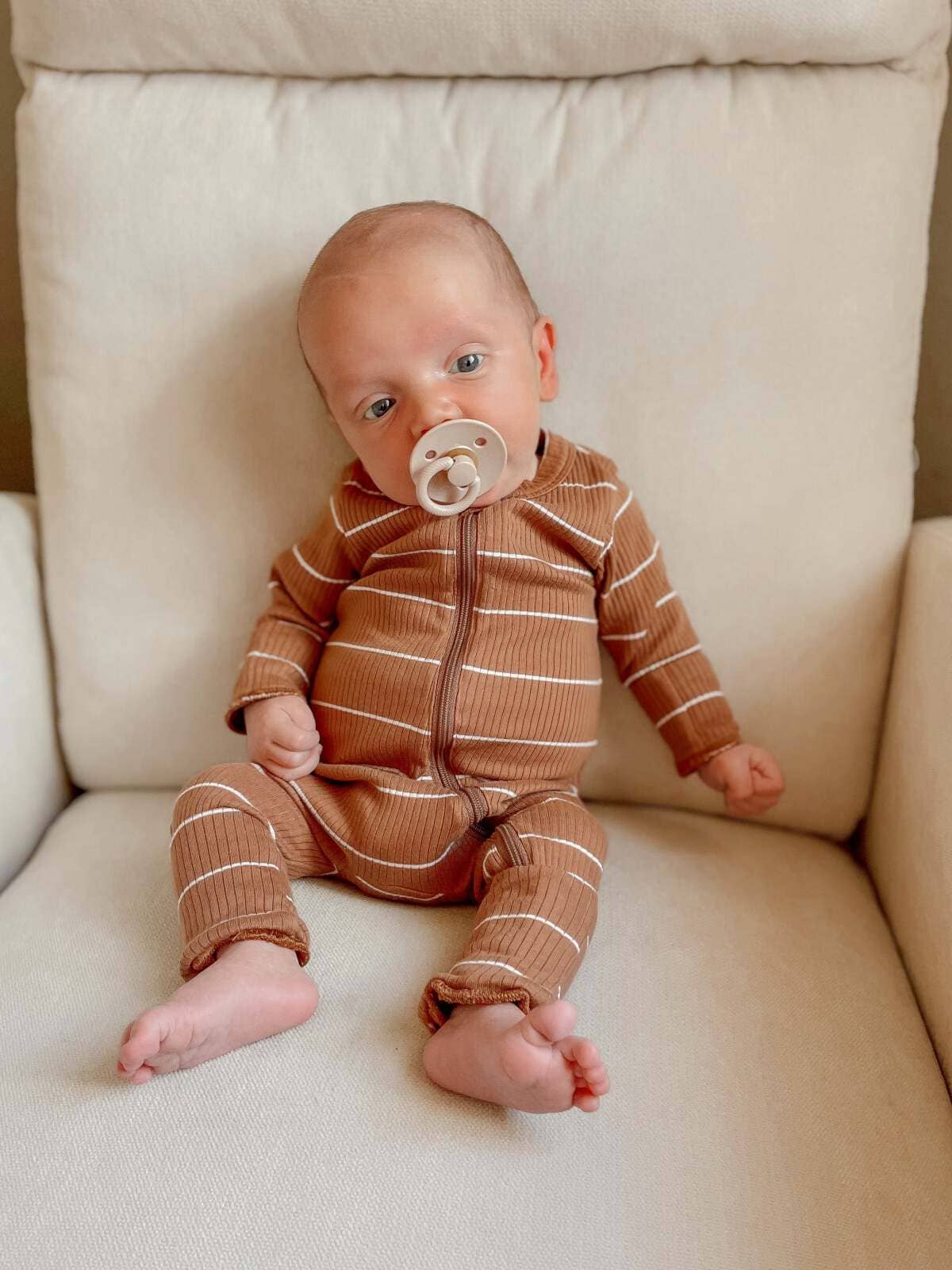 zipper baby sleeper - eco friendly baby clothes
