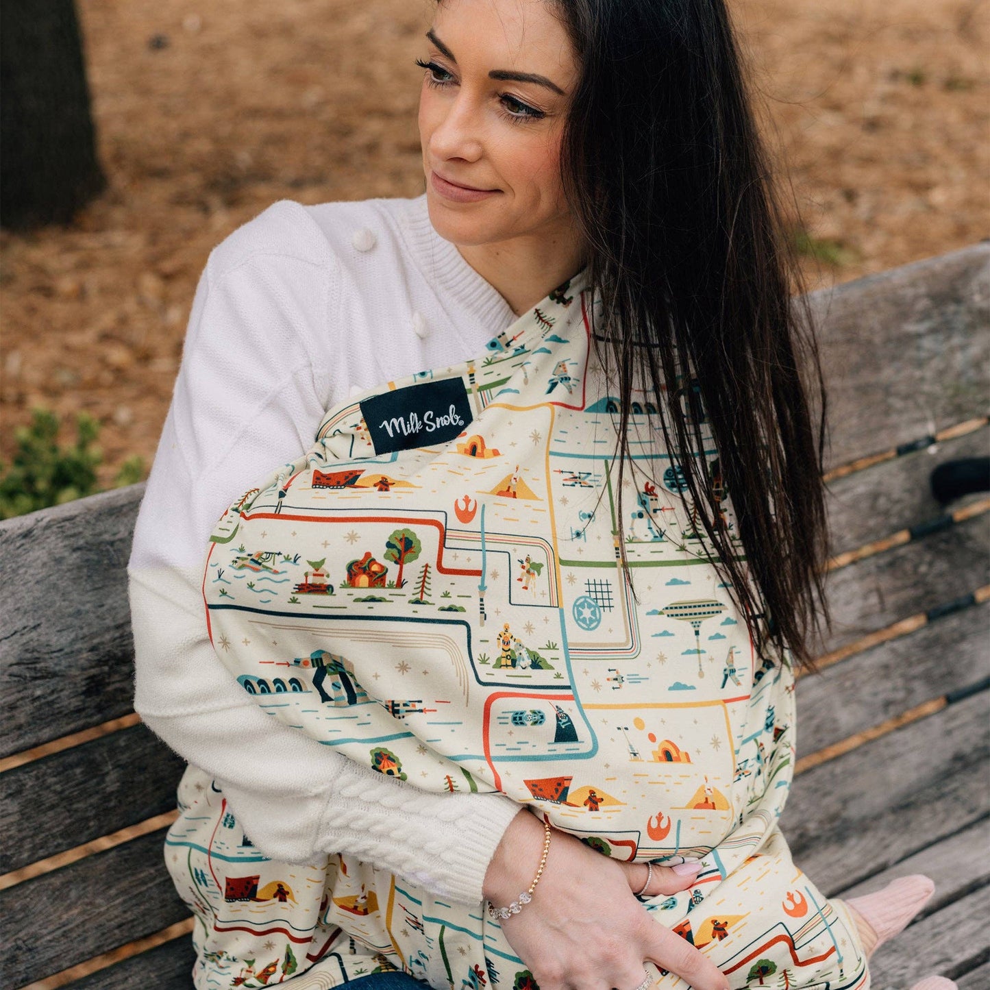 Multi functional nursing cover for newborns - star wars theme