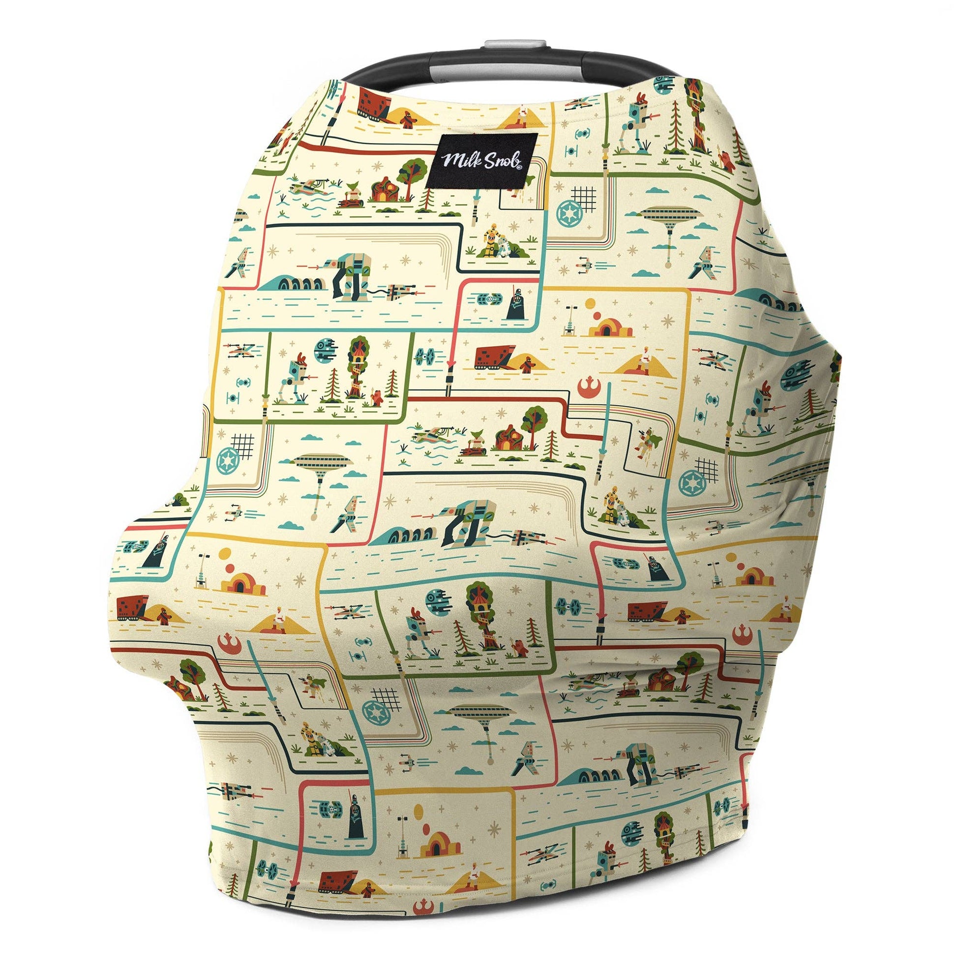 Star wars baby car seat cover - starry map design