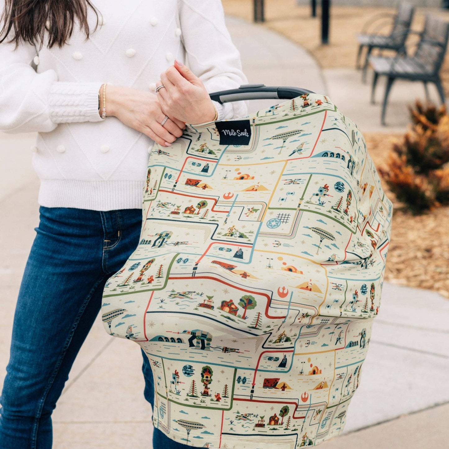 Multipurpose breathable cover for baby seat