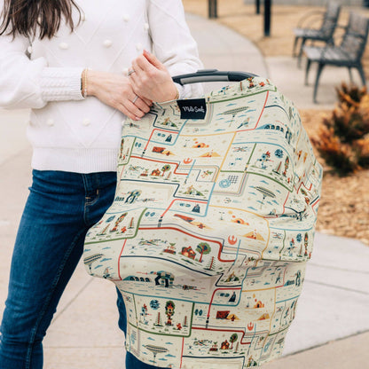 Multipurpose breathable cover for baby seat